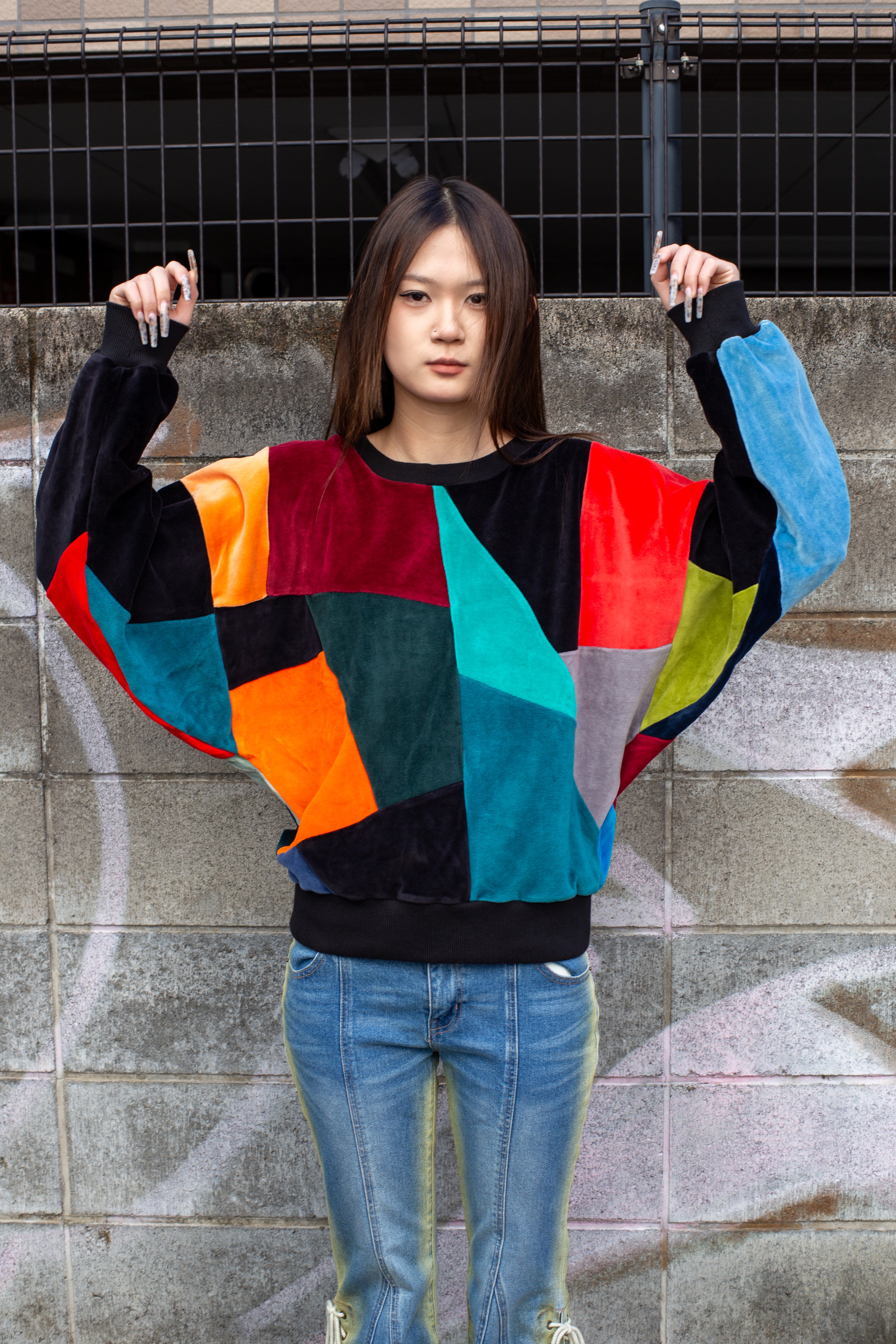 デザイナーズ・パッチワークセーター