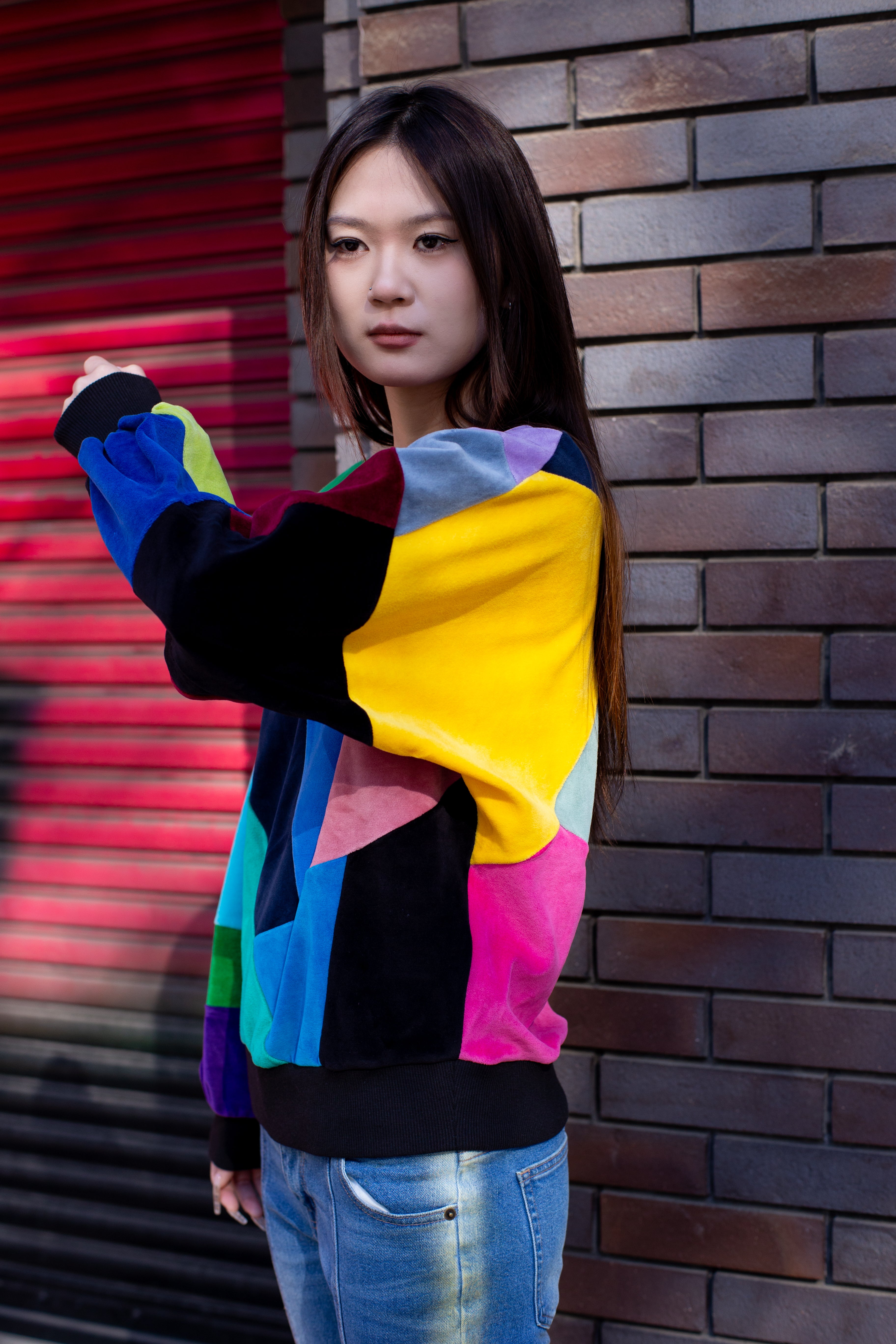 デザイナーズ・パッチワークセーター