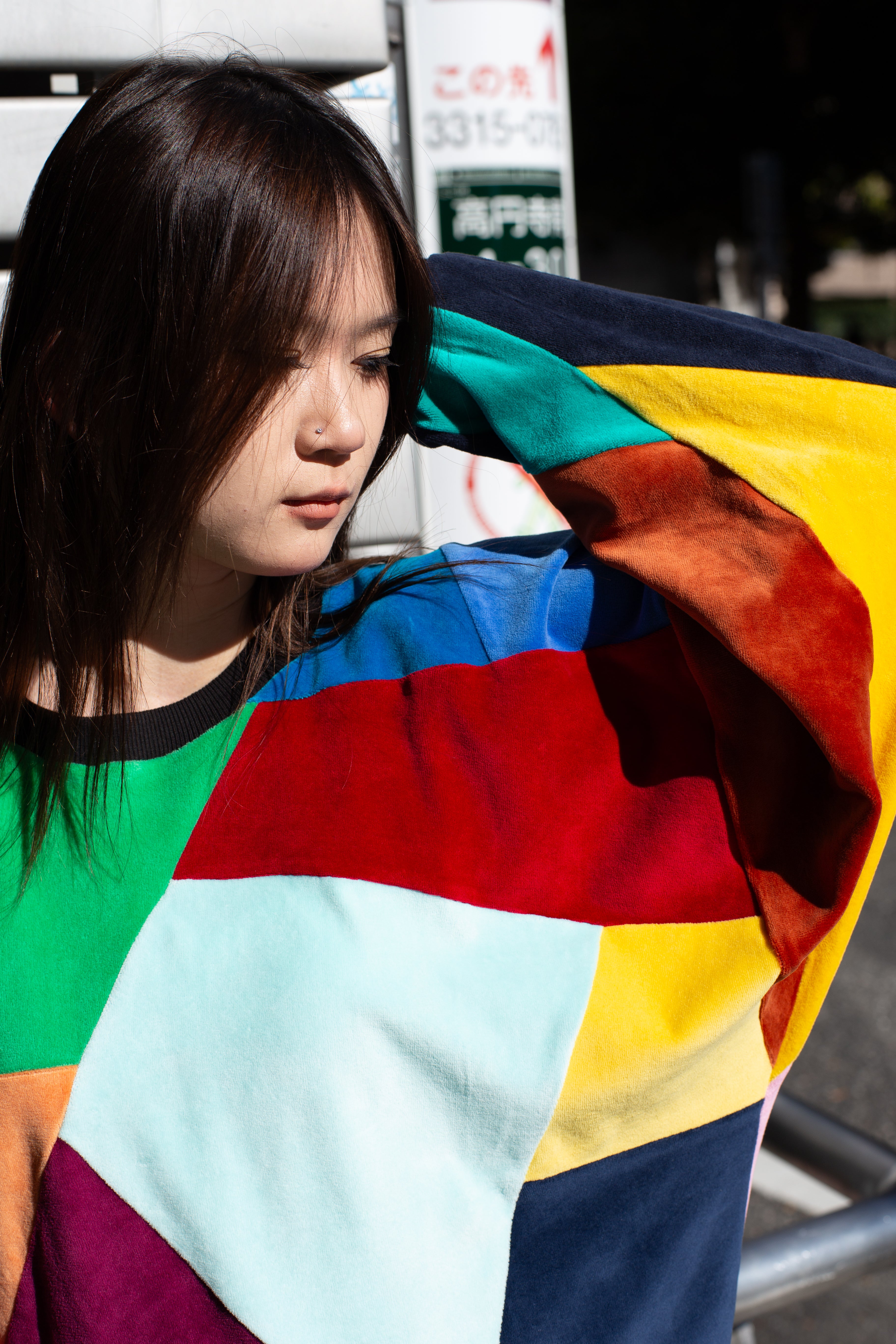 デザイナーズ・パッチワークドレスセーター