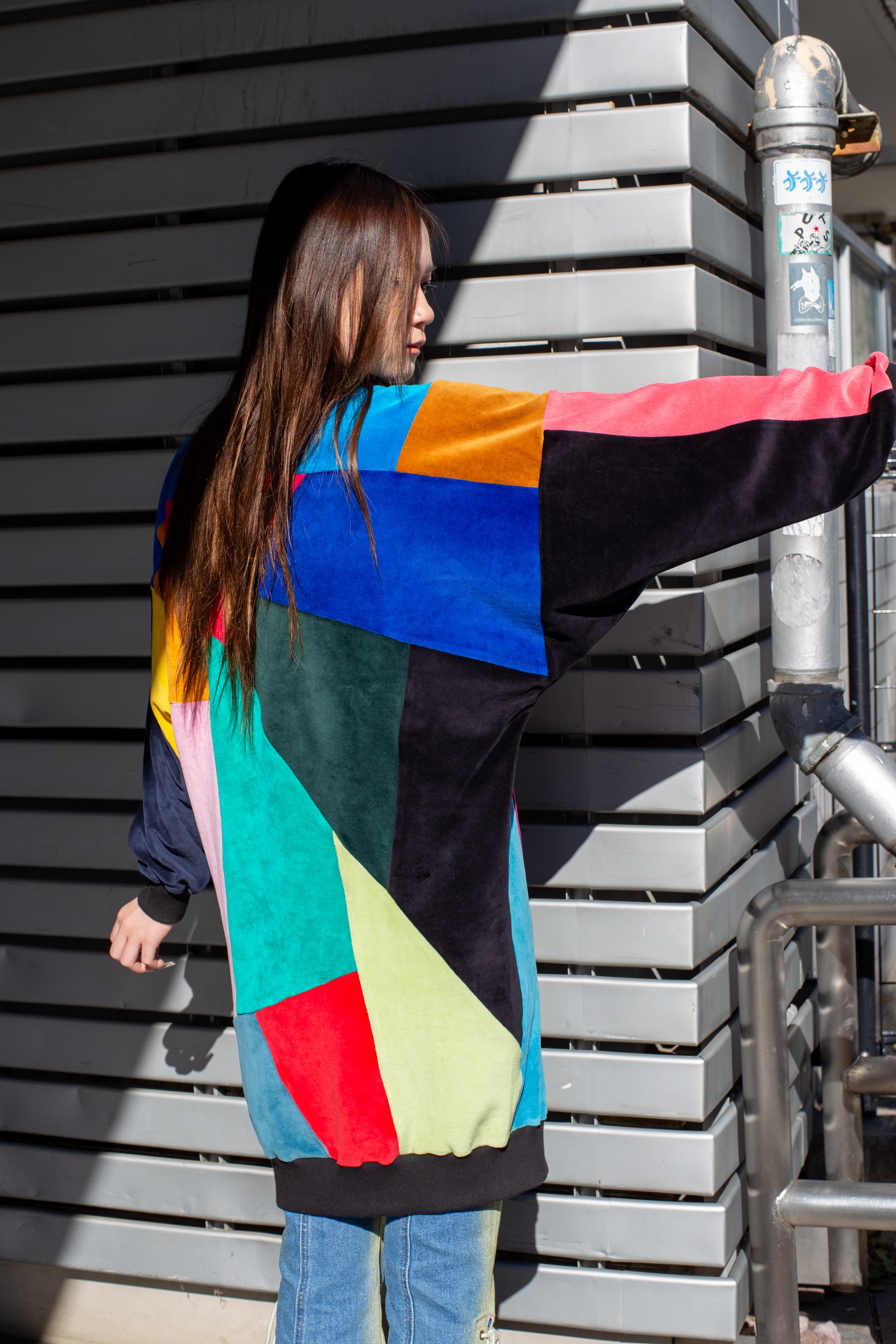 デザイナーズ・パッチワークドレスセーター