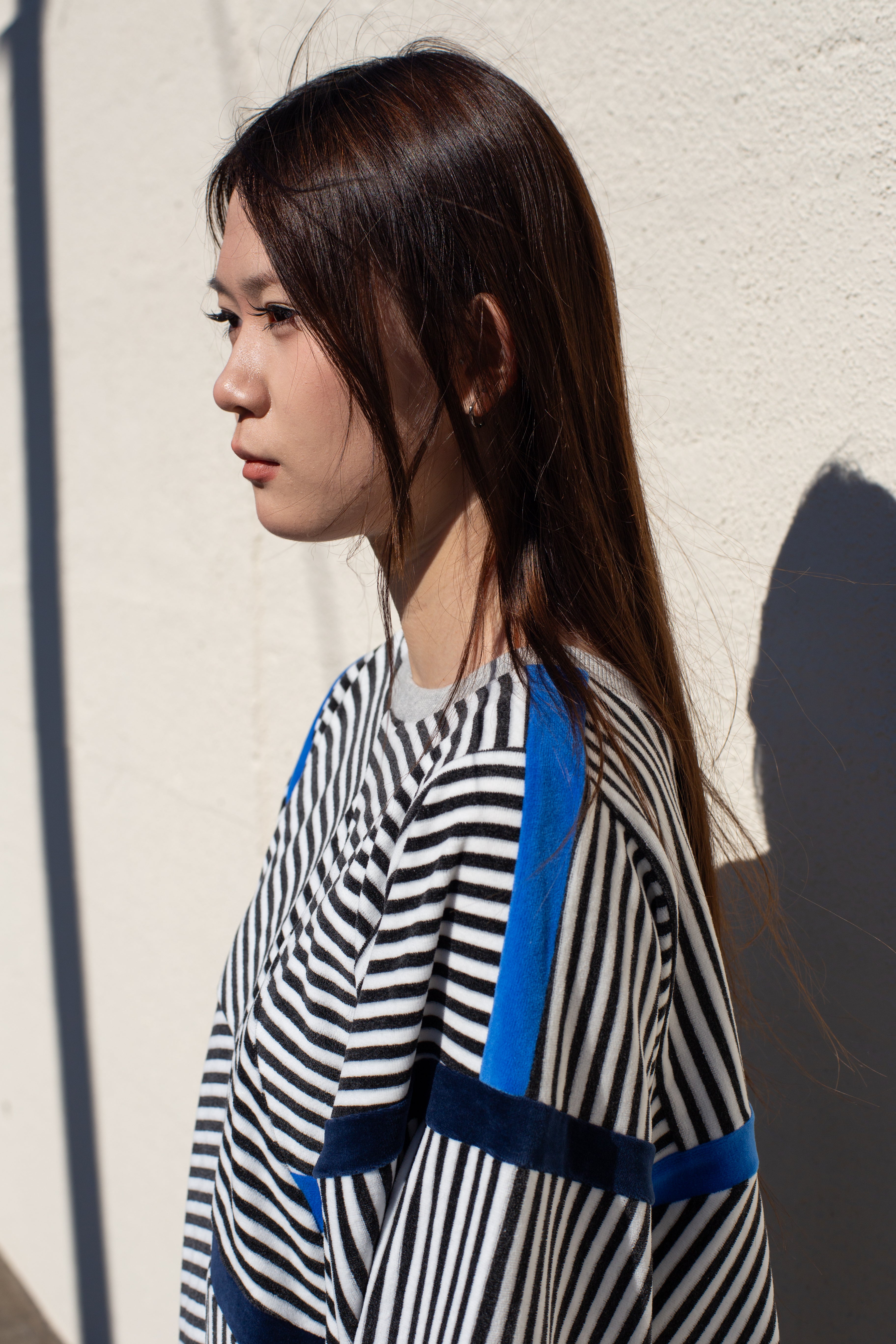 デザイナーズ・ストライプドレスセーター