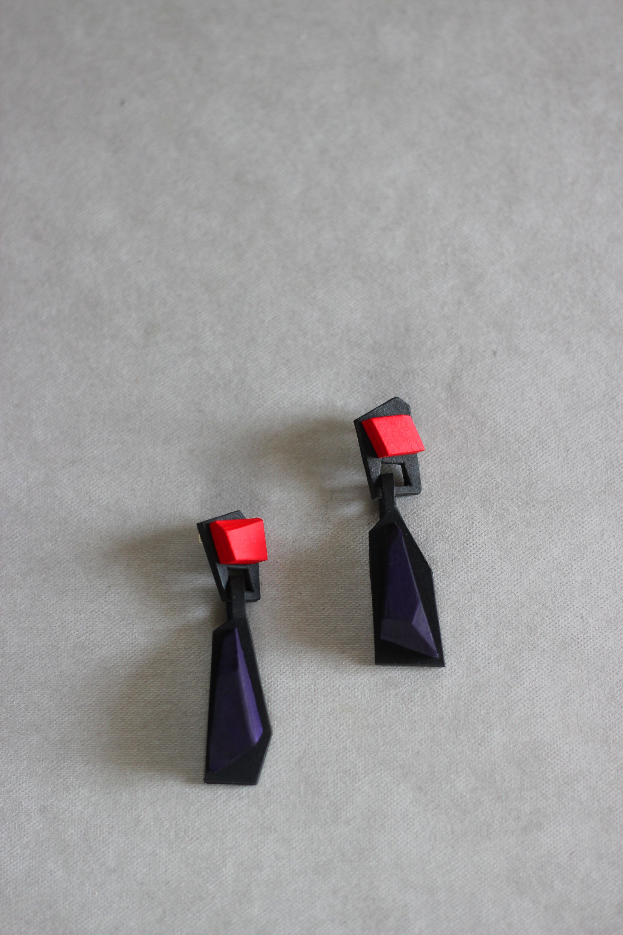 紙・ペーパージュエリー / Kristl drop earrings イヤリング
