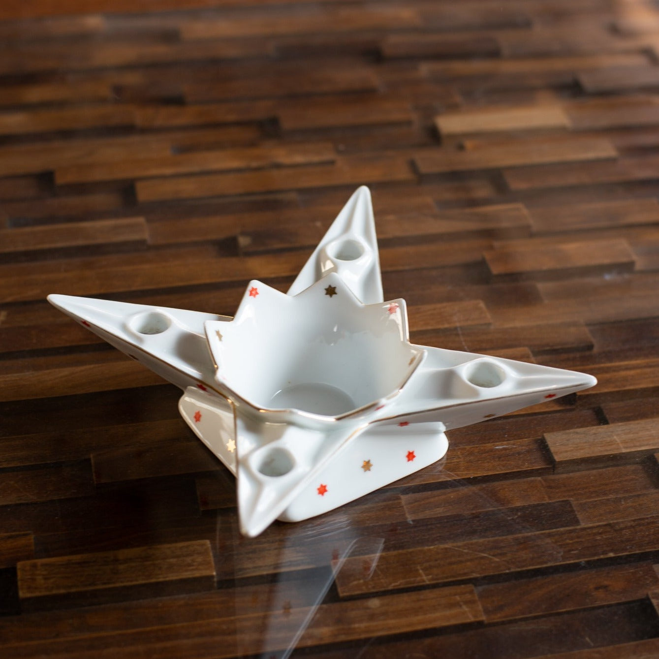 ビンテージ・陶器・キャンドルホルダー