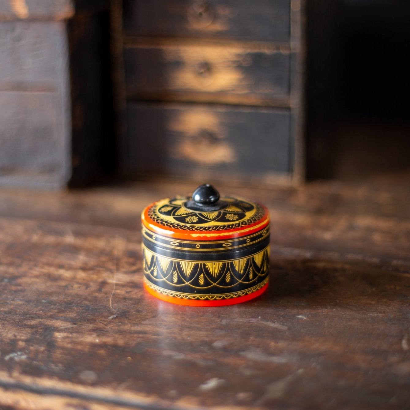 ビンテージ・ウッドボックス・インテリア・ディスプレイ