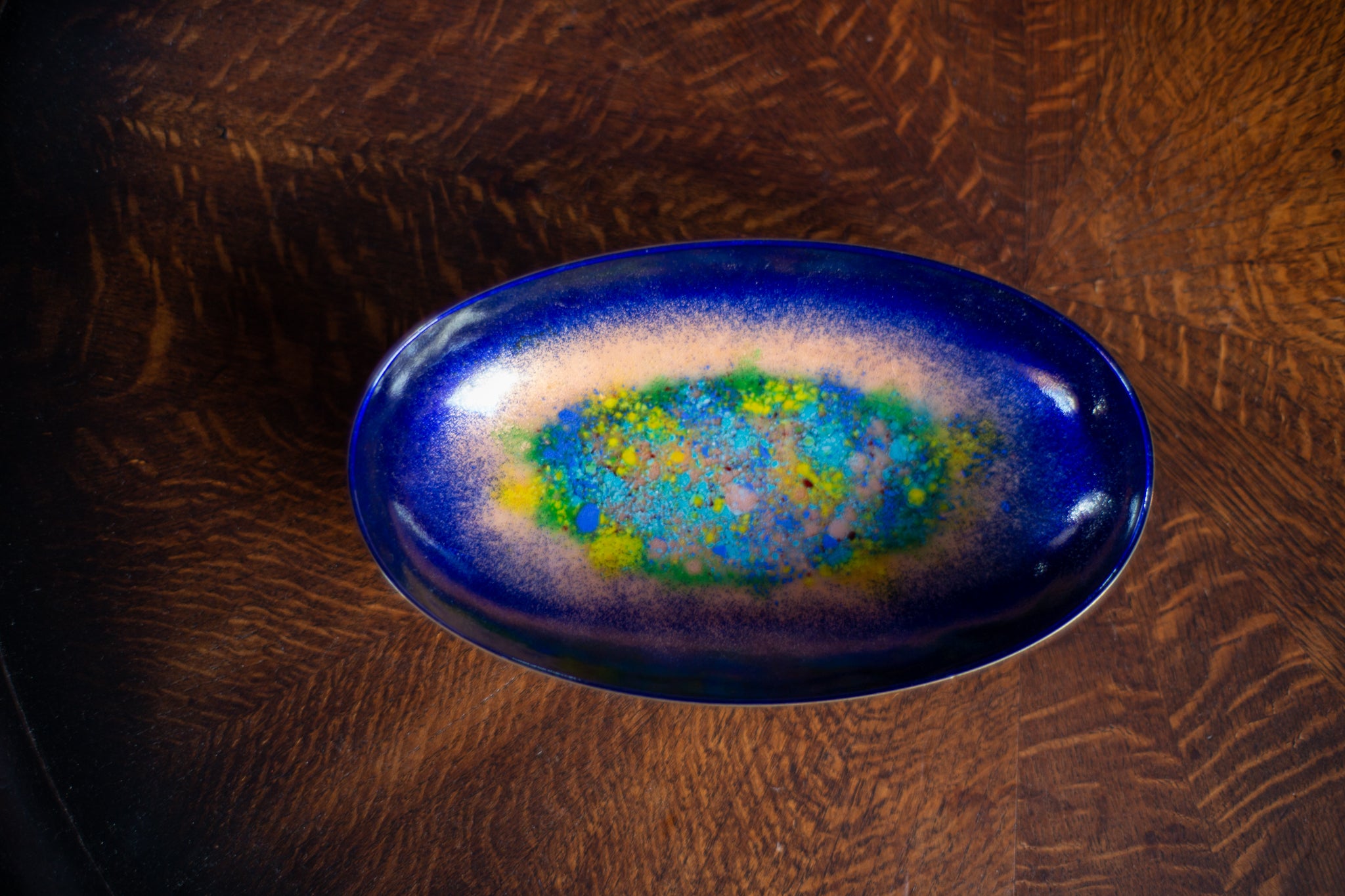 1960年代 エナメル細工のプレート ビンテージ