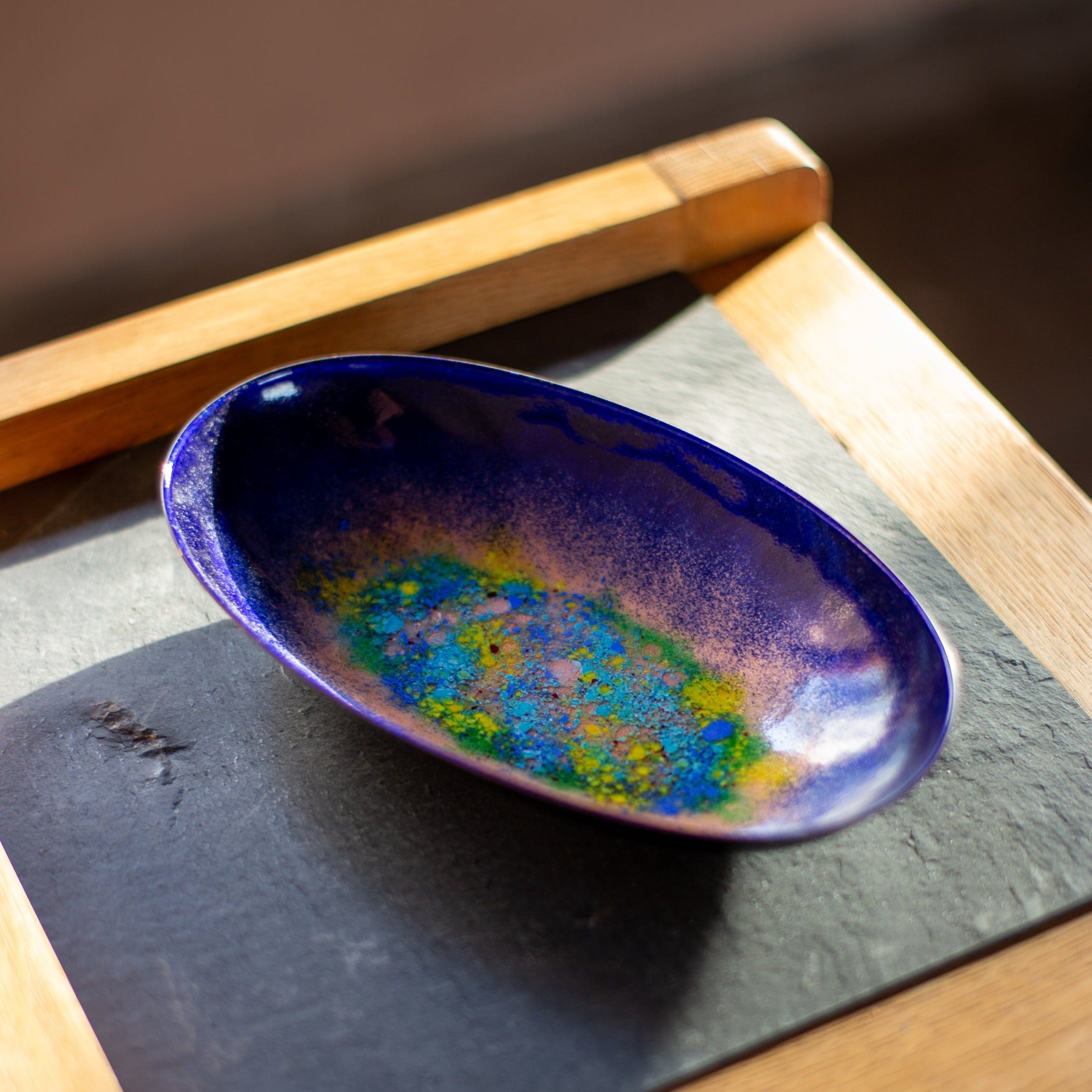 1960年代 エナメル細工のプレート ビンテージ