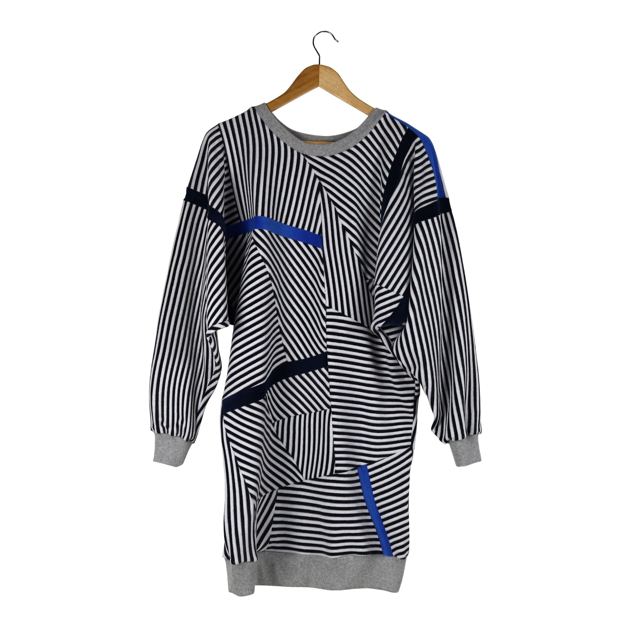 デザイナーズ・ストライプドレスセーター