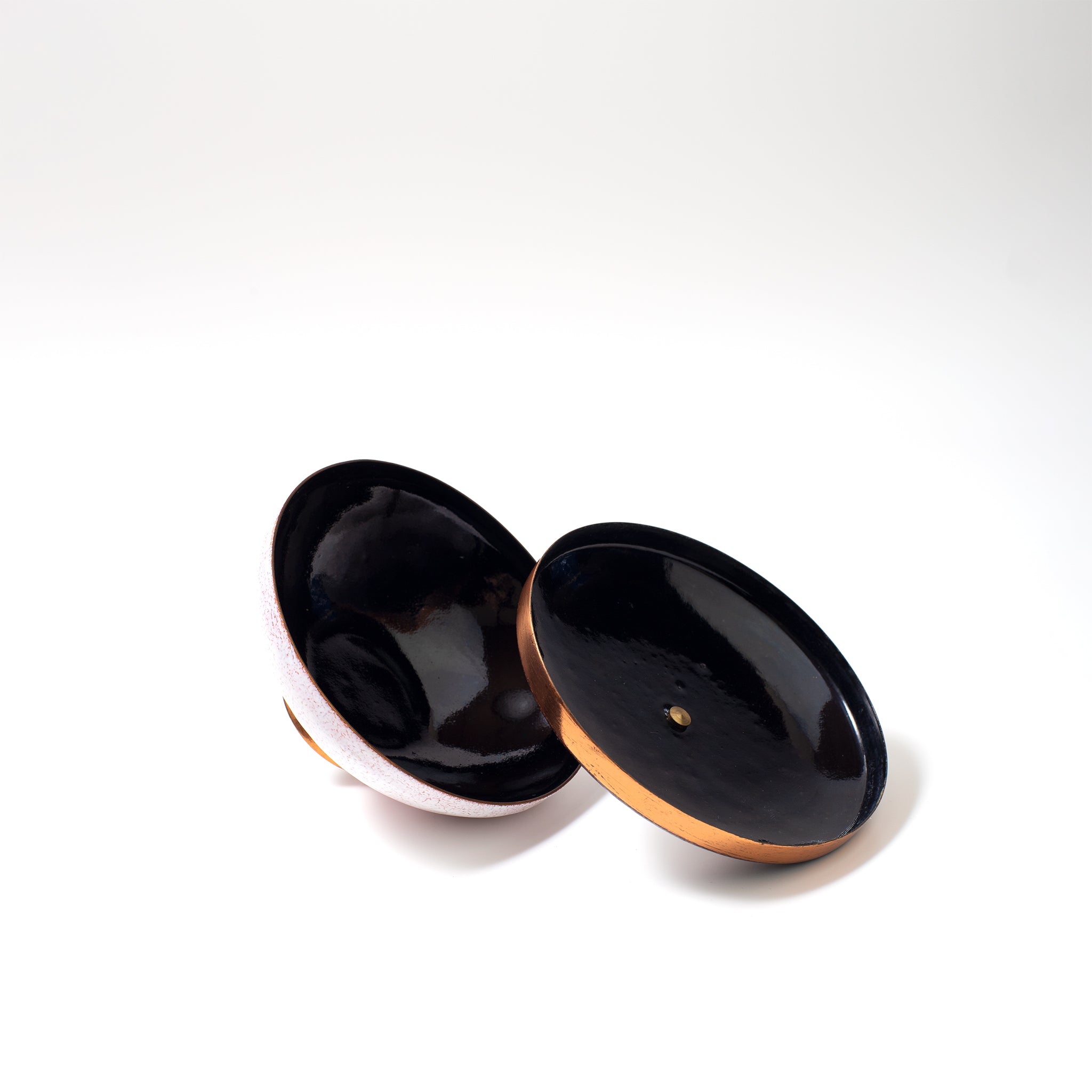 1960年代 vintage 銅製の蓋付き小物入れ ドイツ ビンテージ