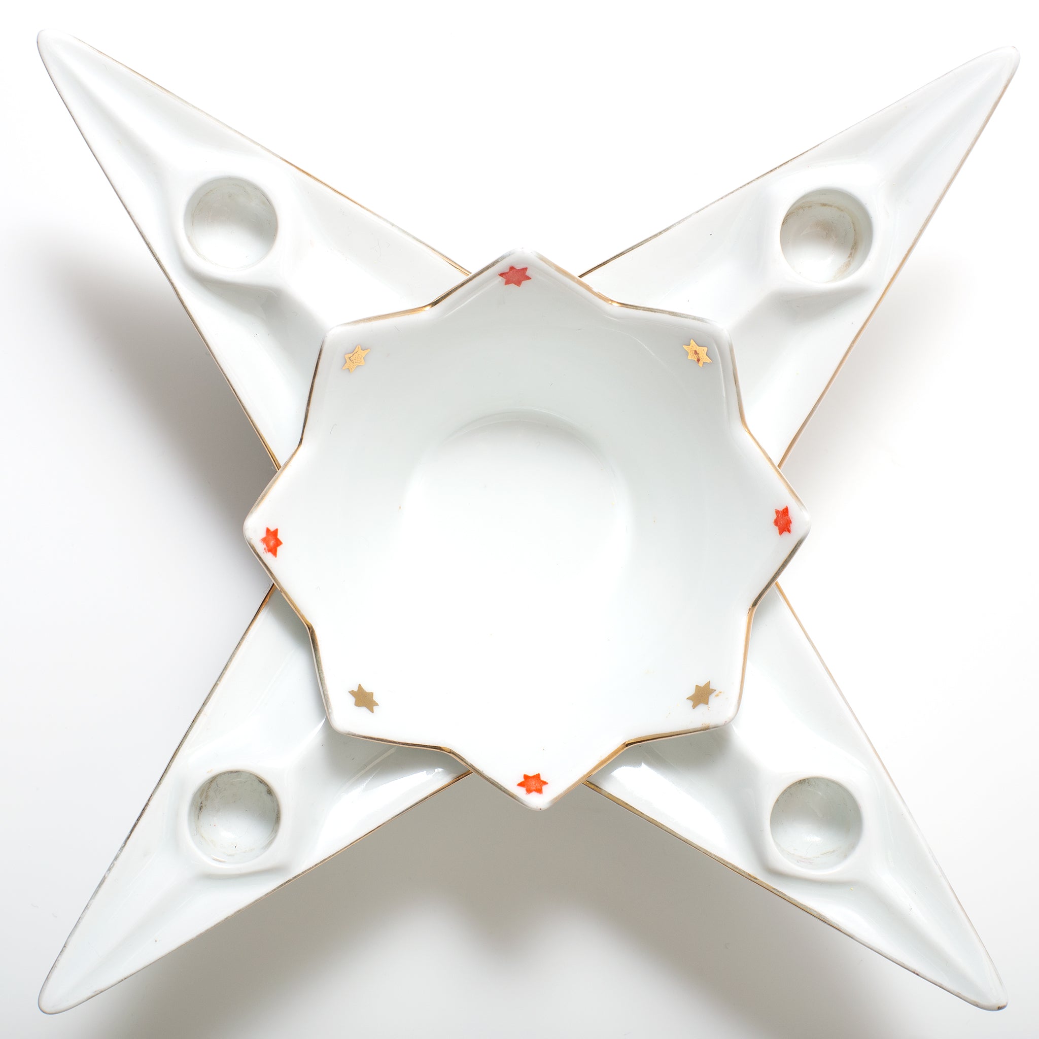 ビンテージ・陶器・キャンドルホルダー