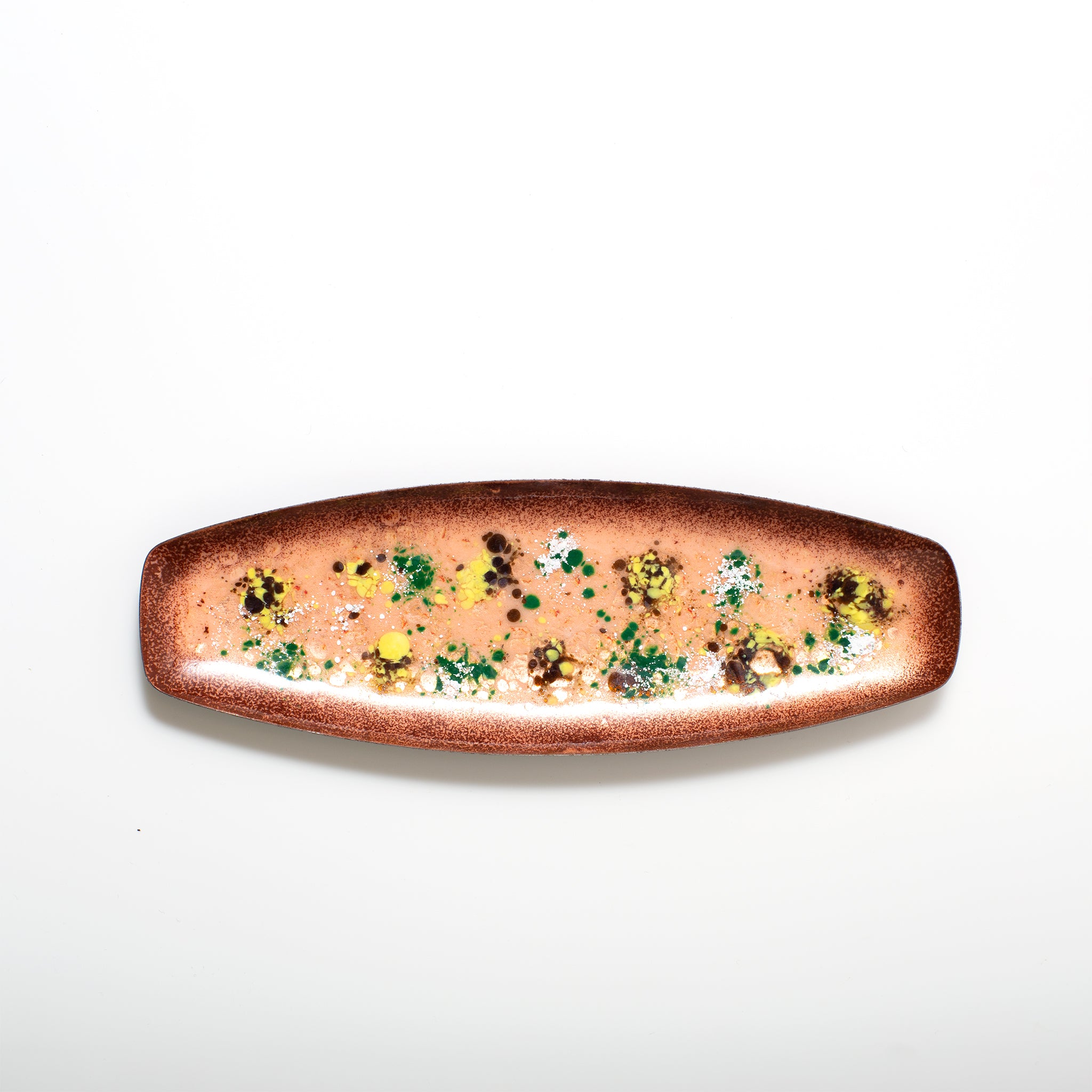 1960年代 ビンテージ エナメル細工のプレート・インテリア・ディスプレイ