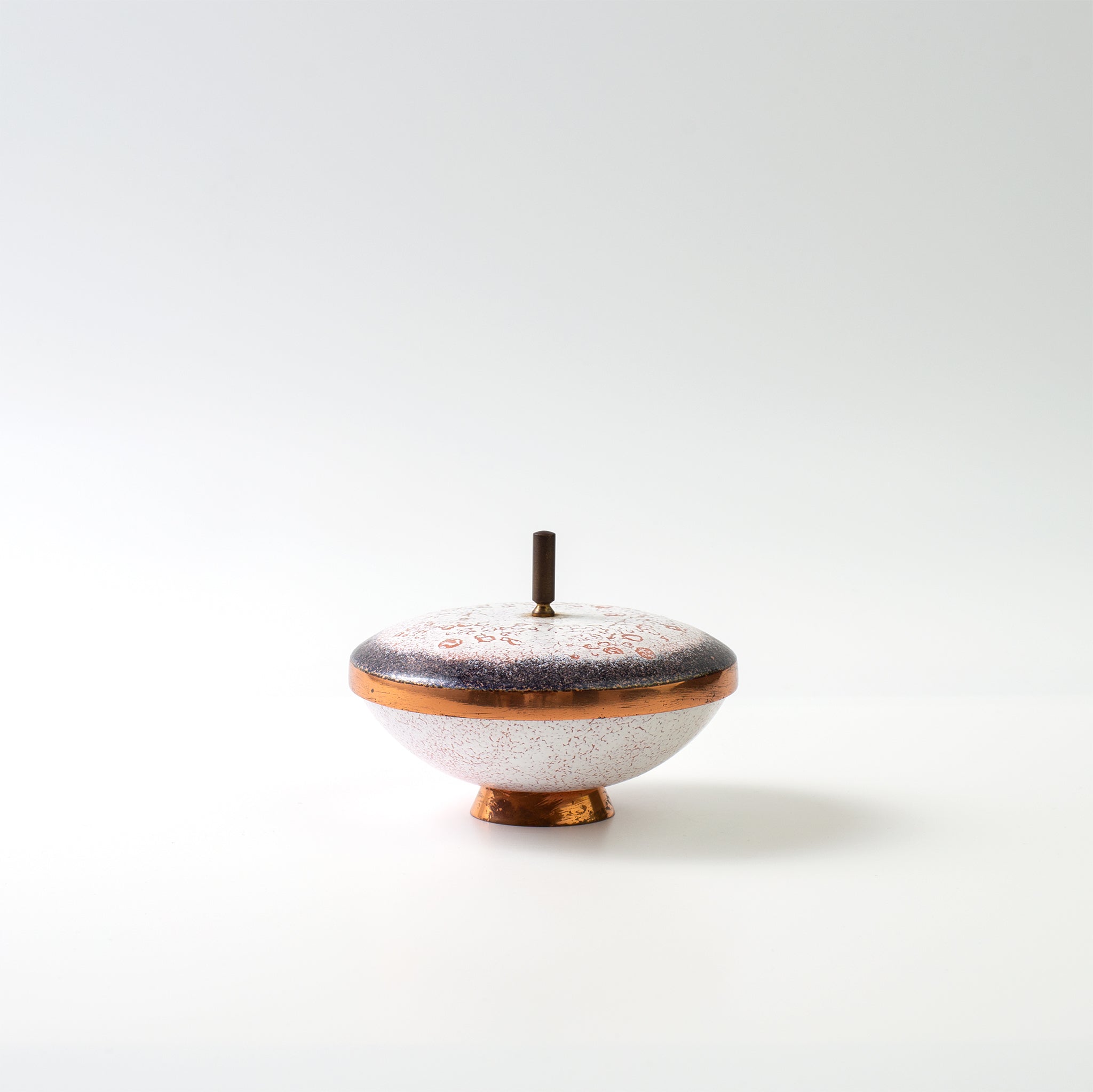 1960年代 vintage 銅製の蓋付き小物入れ ドイツ ビンテージ