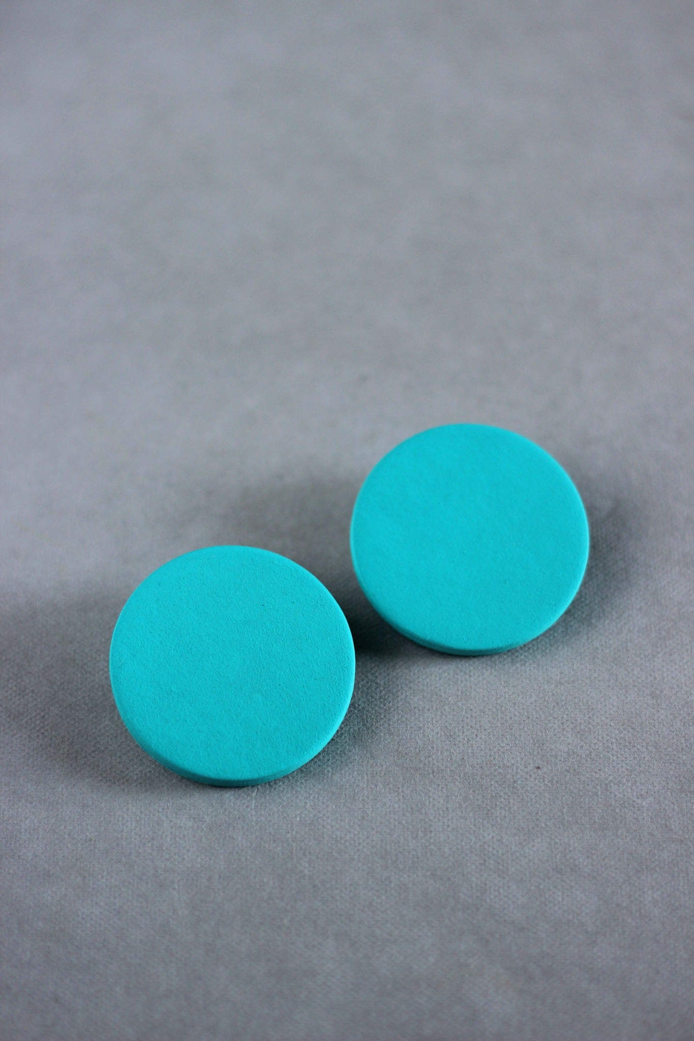 紙・ペーパージュエリー / Celeste single button earrings イヤリング