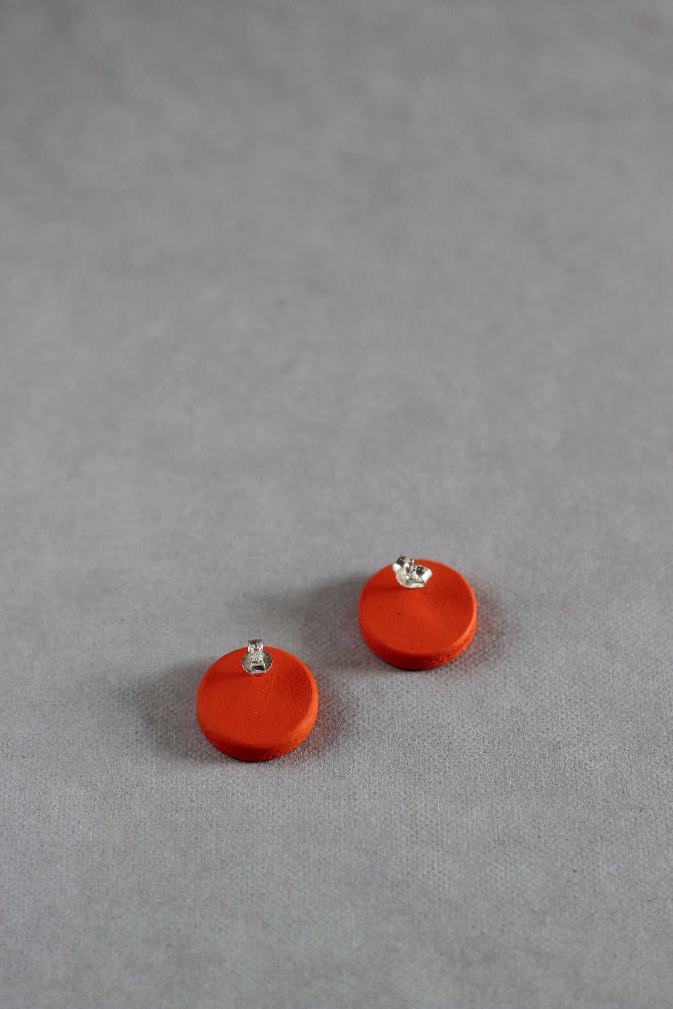 紙・ペーパージュエリー / Celeste single button earrings イヤリング